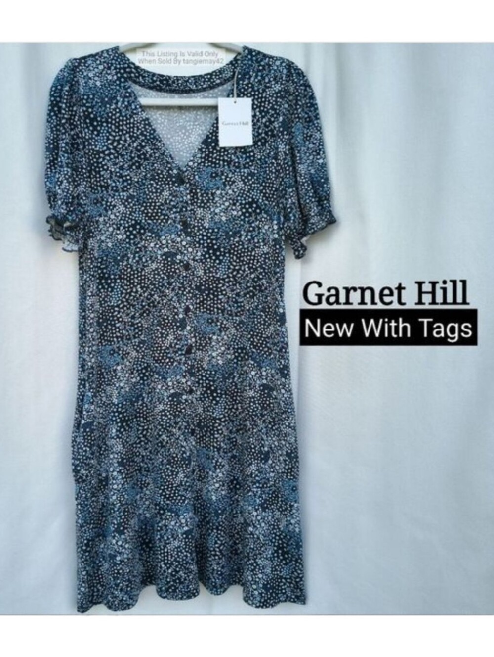 Garnet Hill Jersey Knit Dress Womens Small NWT